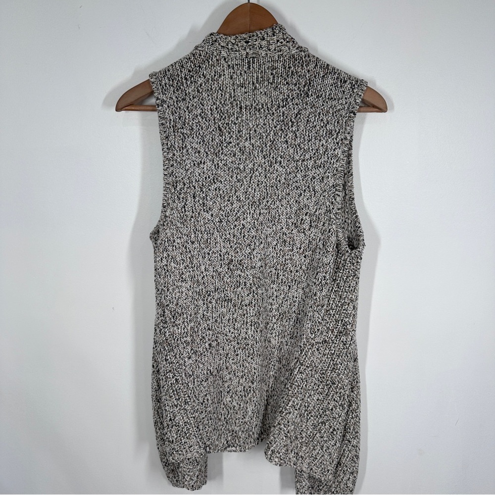 Jones New York Marled Sweater Vest Medium Open Front - Picture 6 of 6
